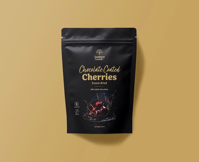 Dark Chocolate Coated Cherries
50g bag